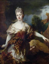 Portrait de Mademoiselle de Barral en Diane, vers 1714